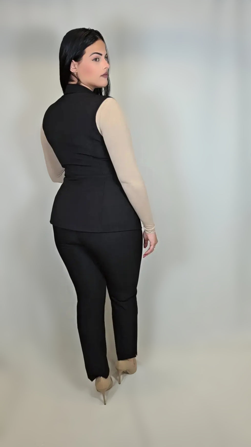 Dressy Suit 2-Piece Sleeveless Vest and Pant