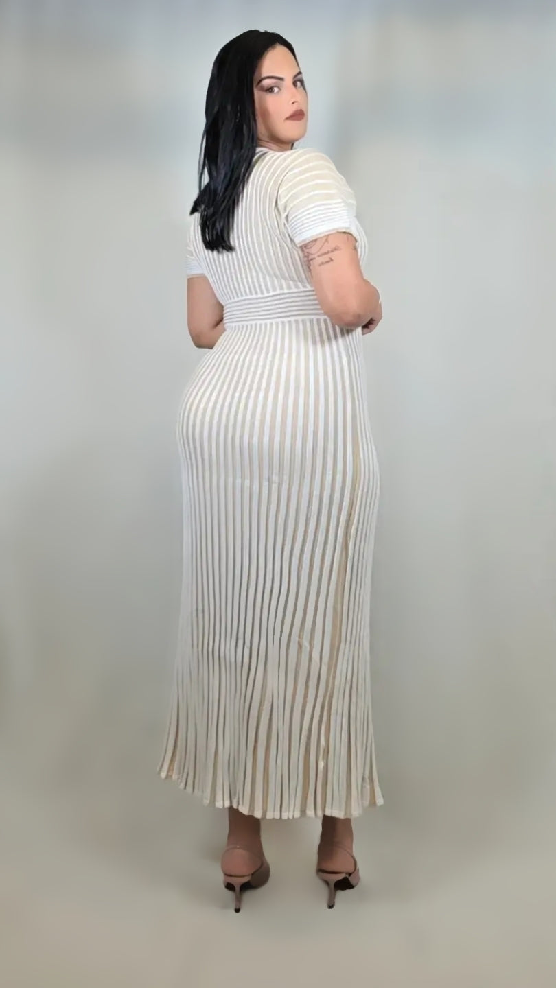 Ribbed Knit Maxi Dress