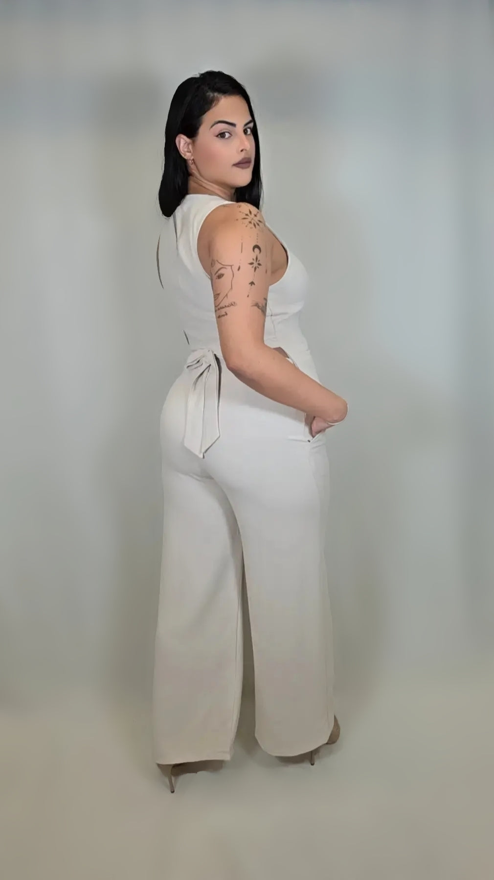 Two Piece Outfit Straight Leg Pant and Vest
