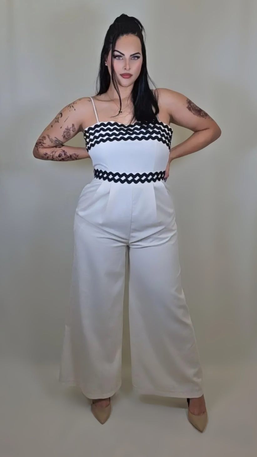 Tube-Top Suspender Jumpsuit