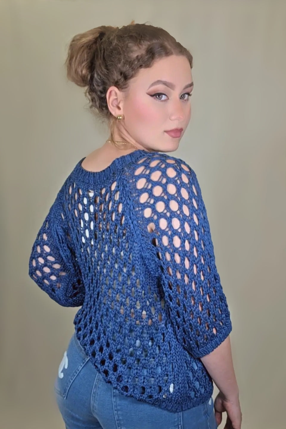 Meadow Breeze Open Knit Sweater