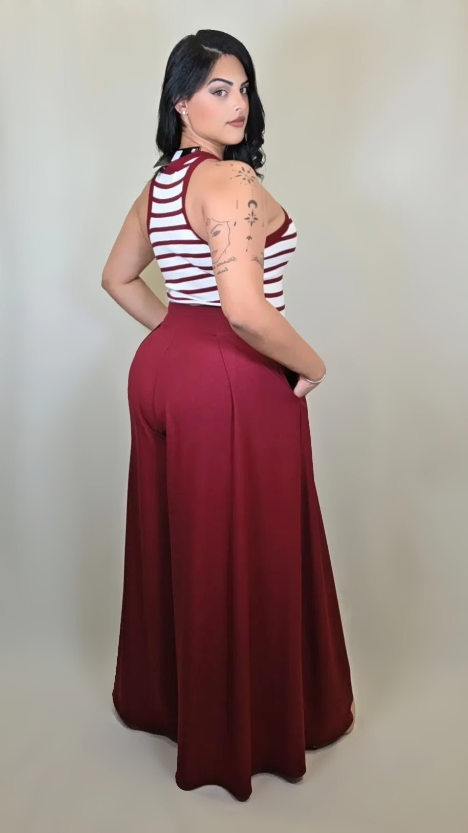 Satin Wide Leg Pant