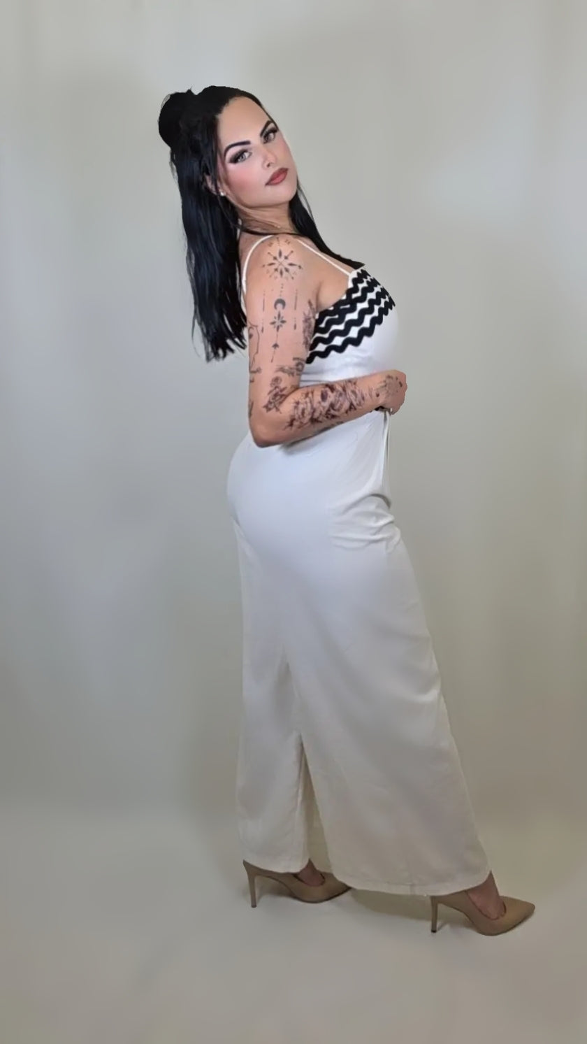 Tube-Top Suspender Jumpsuit