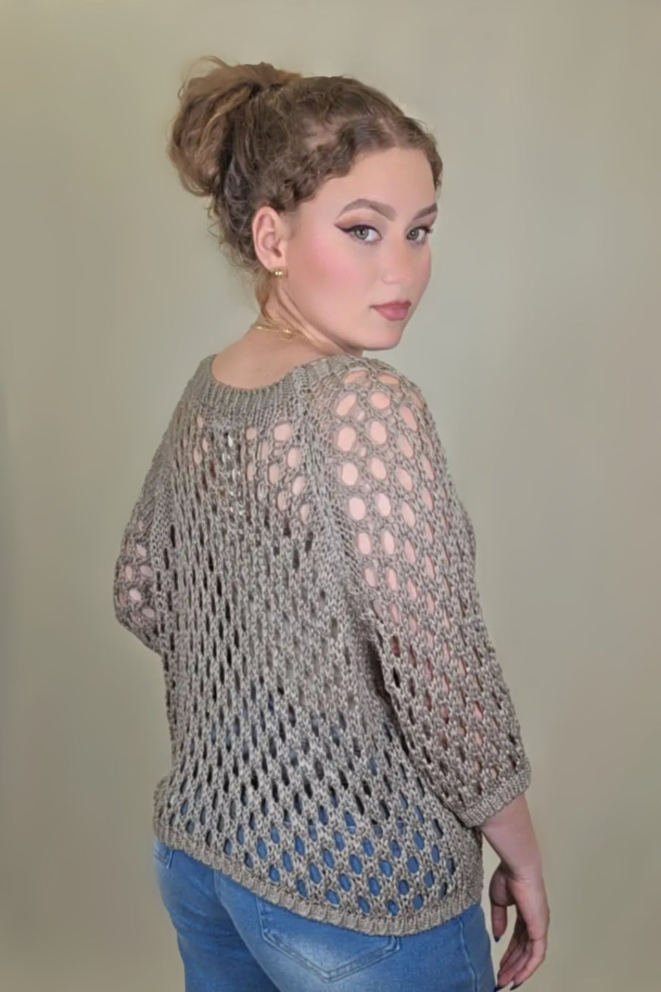Meadow Breeze Open Knit Sweater