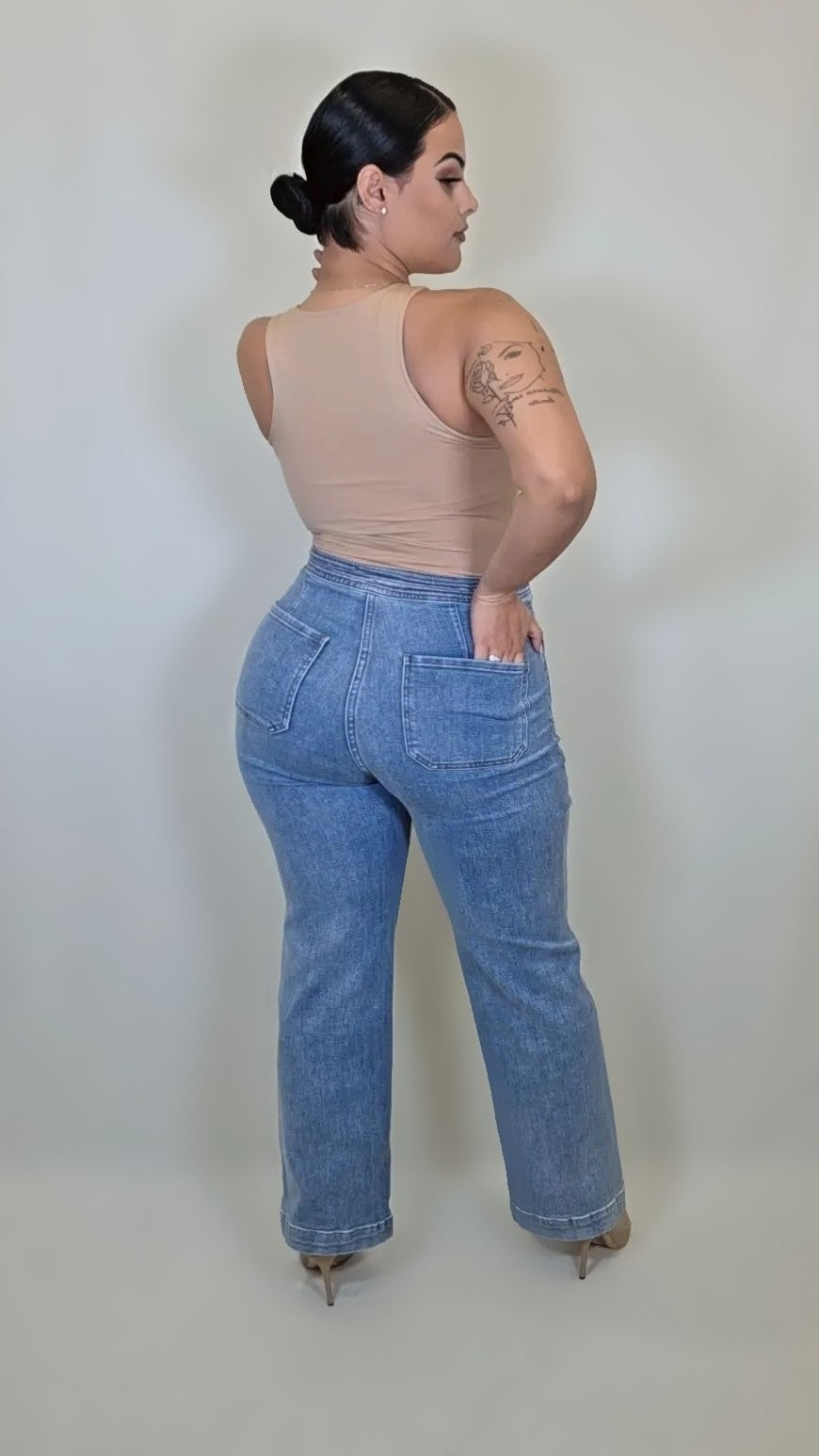 Double Button Sailor Jeans