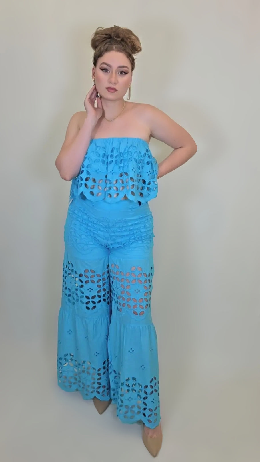Bold Breeze Two-Piece Set – Sky Blue