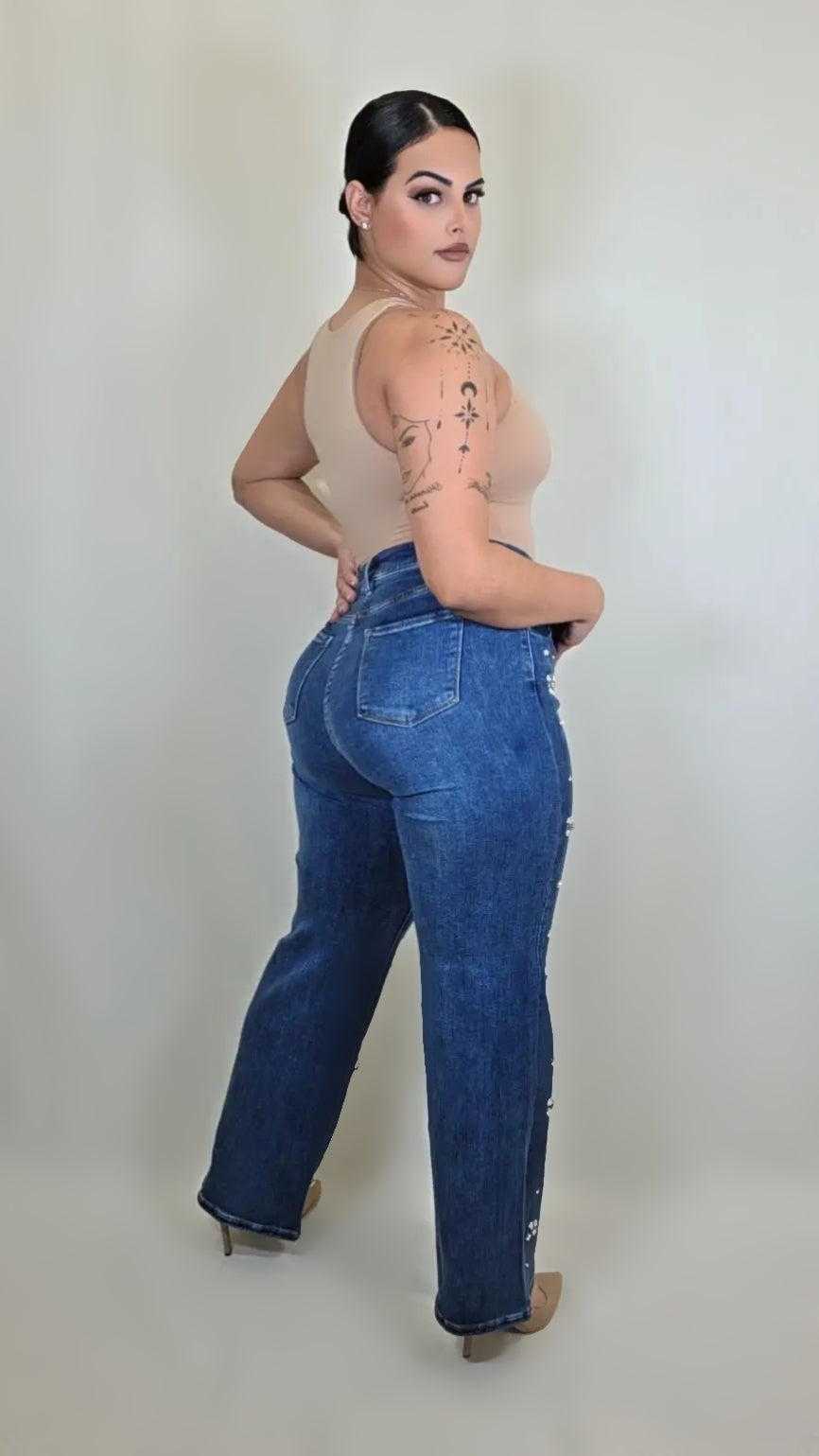 Daisy Daze Embroidered Denim