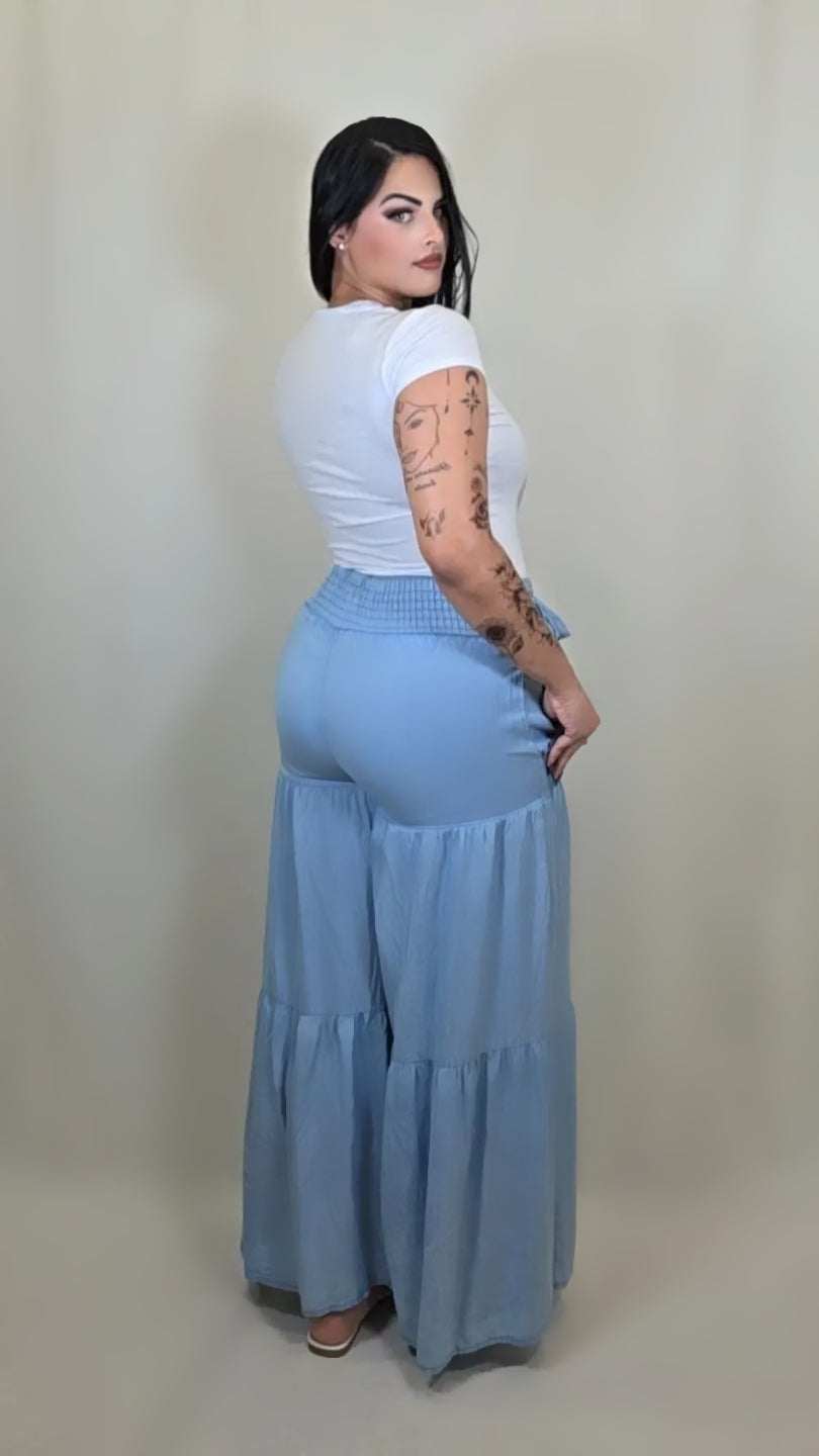 Wide Leg Palazzo Lounge High Waist Boho Pants