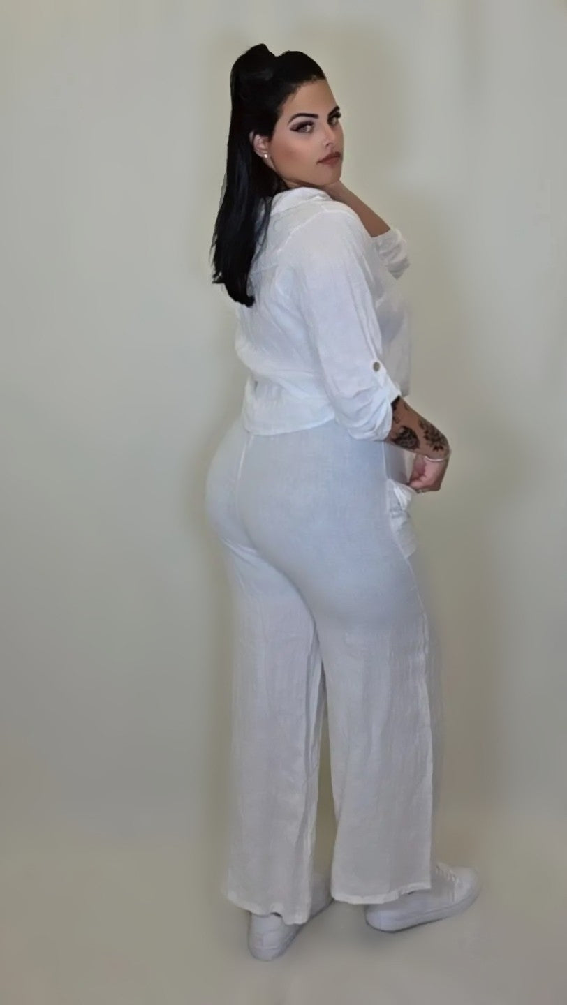 Utility Chic Tie-Front Set