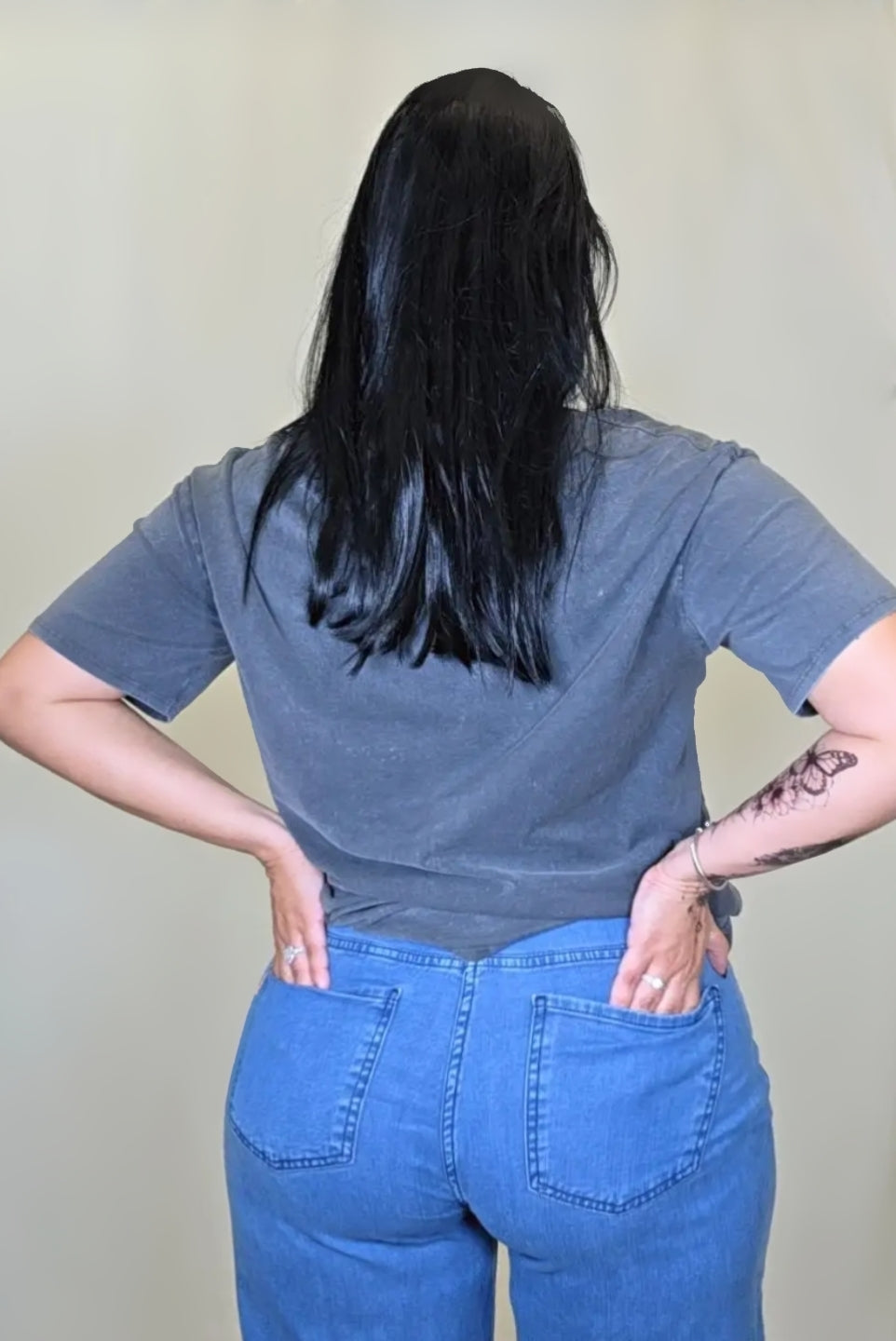 Charcoal Rolling Stones Tongue T-Shirt