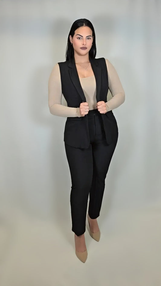 Dressy Suit 2-Piece Sleeveless Vest and Pant