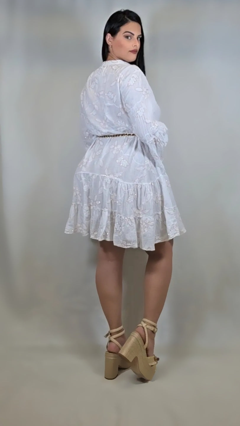 Button Down Shirt Mini Dress