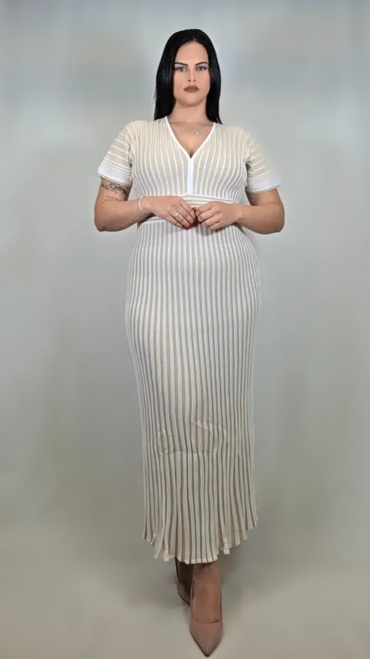 Ribbed Knit Maxi Dress