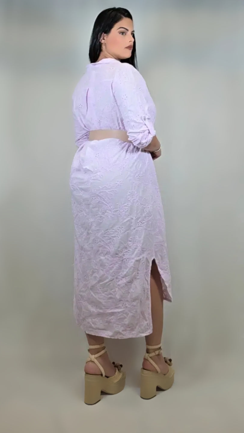 Cotton Linen Shirt Dress