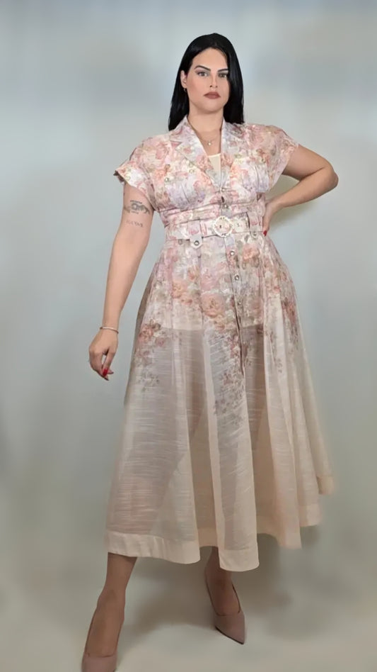 Pearl Touch Midi Dress