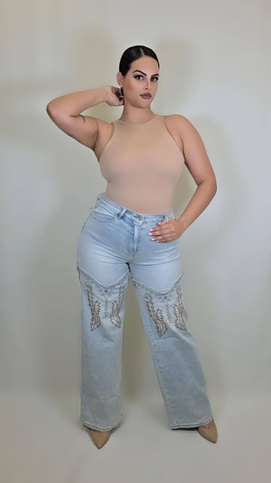 Rodeo Night Embroidered Jeans