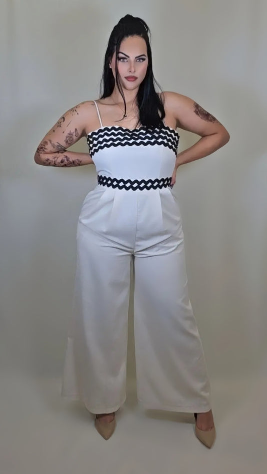 Tube-Top Suspender Jumpsuit