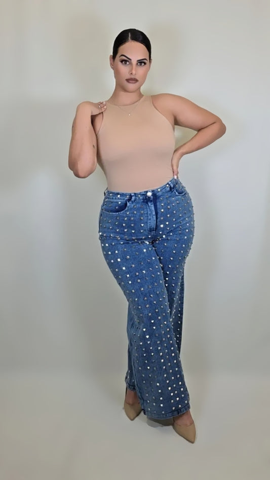 Crystal Crush High Waisted Denim