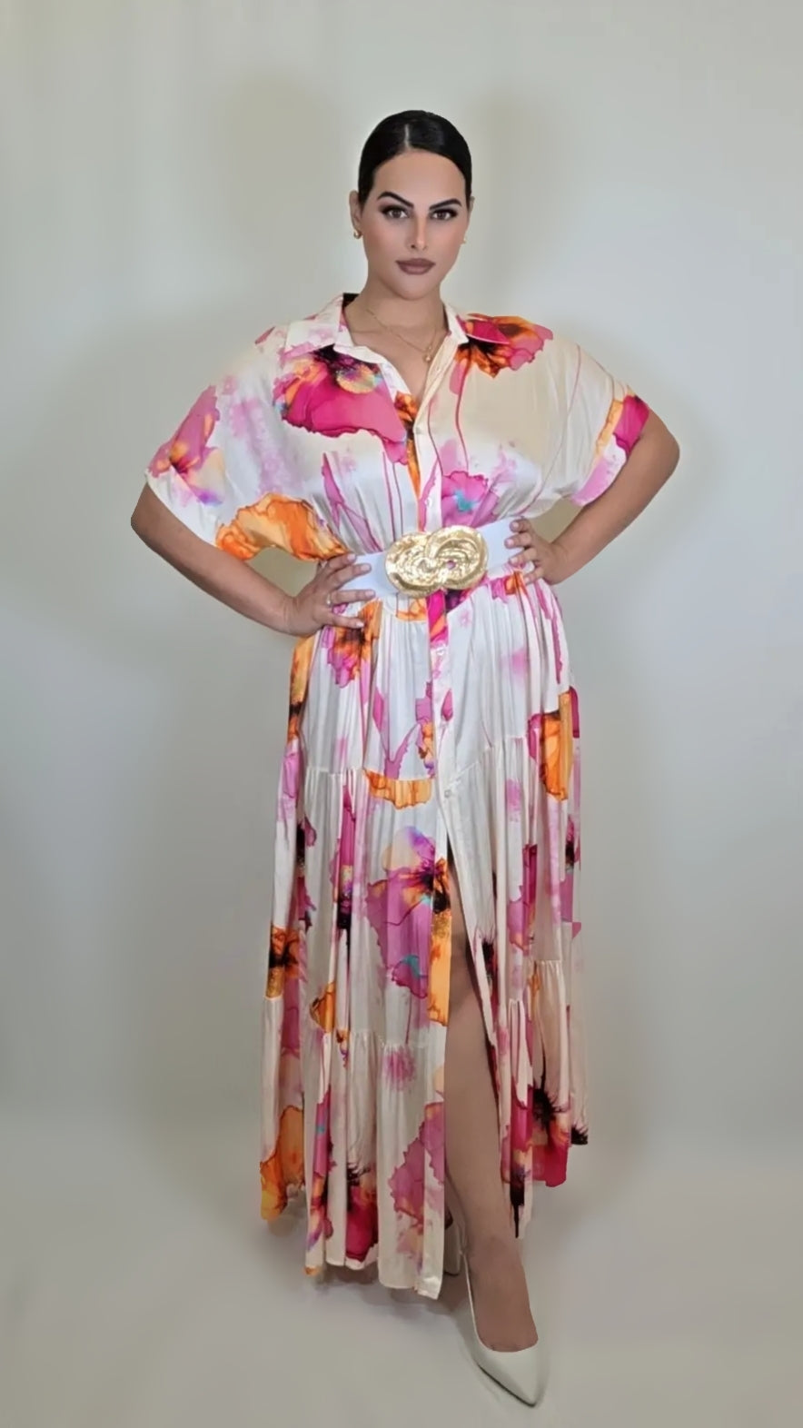 Floral Print Maxi Dress