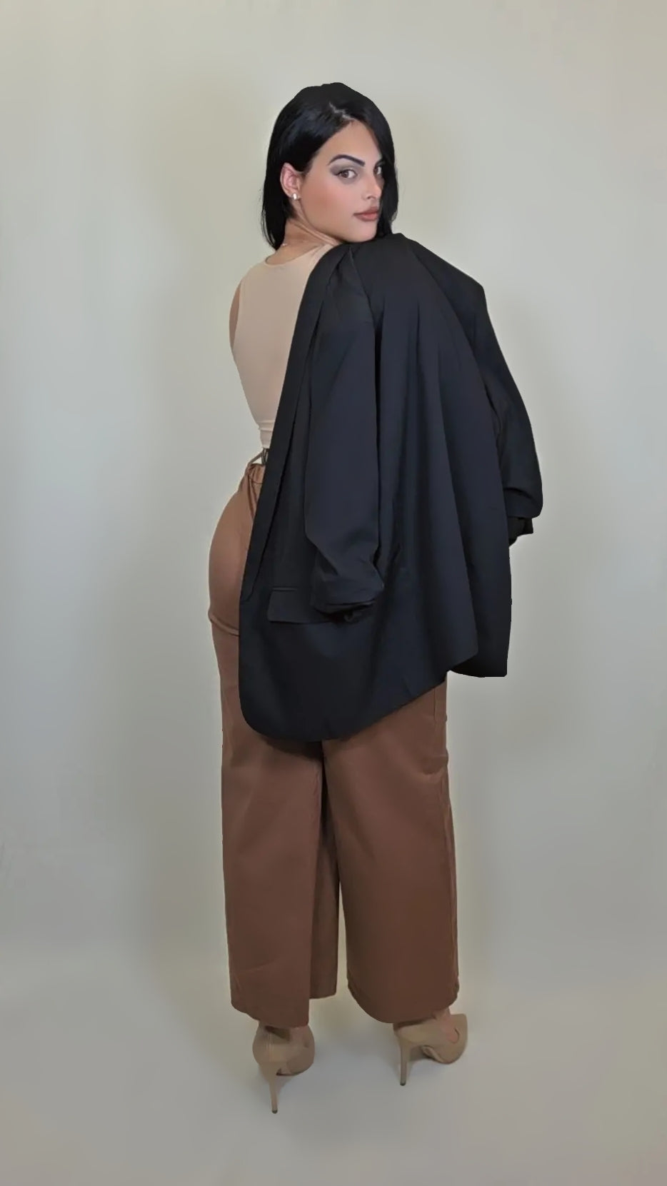 Widel Leg Elegant Belted Pant
