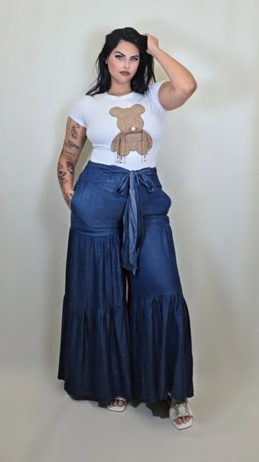 Wide Leg Palazzo Lounge High Waist Boho Pants