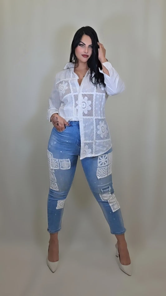 Stretch Patch Jeans