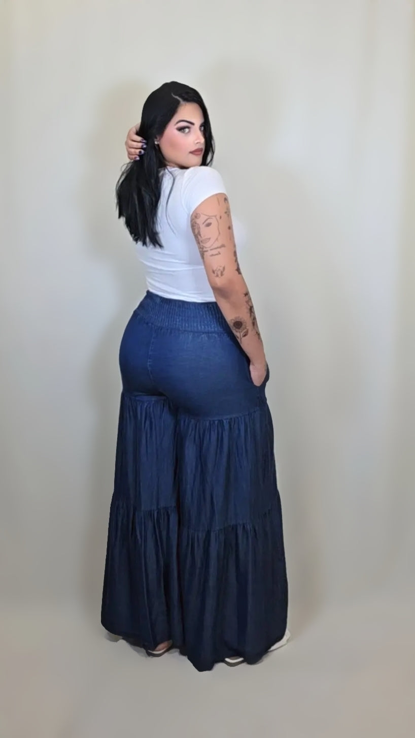 Wide Leg Palazzo Lounge High Waist Boho Pants