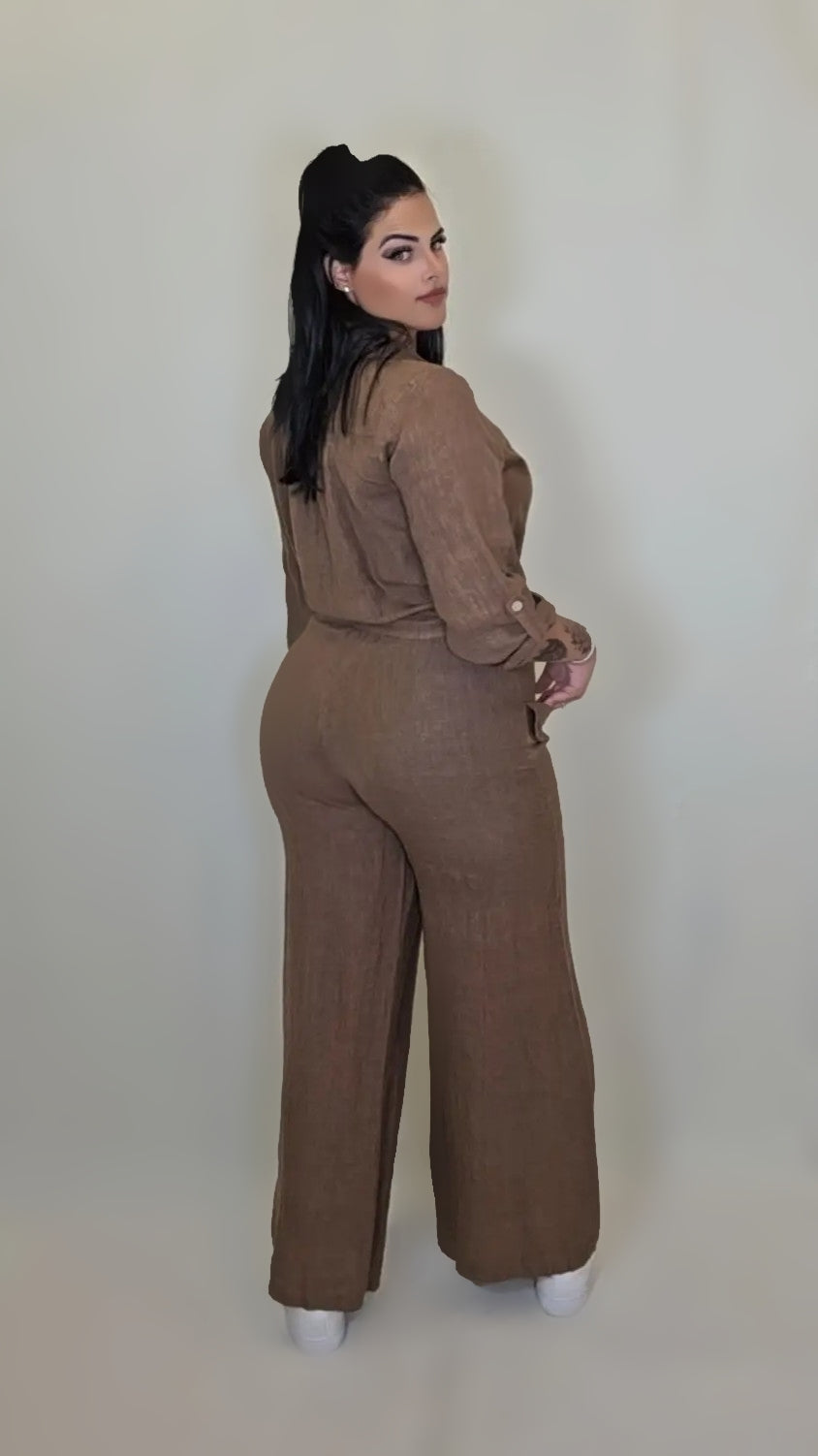 Utility Chic Tie-Front Set