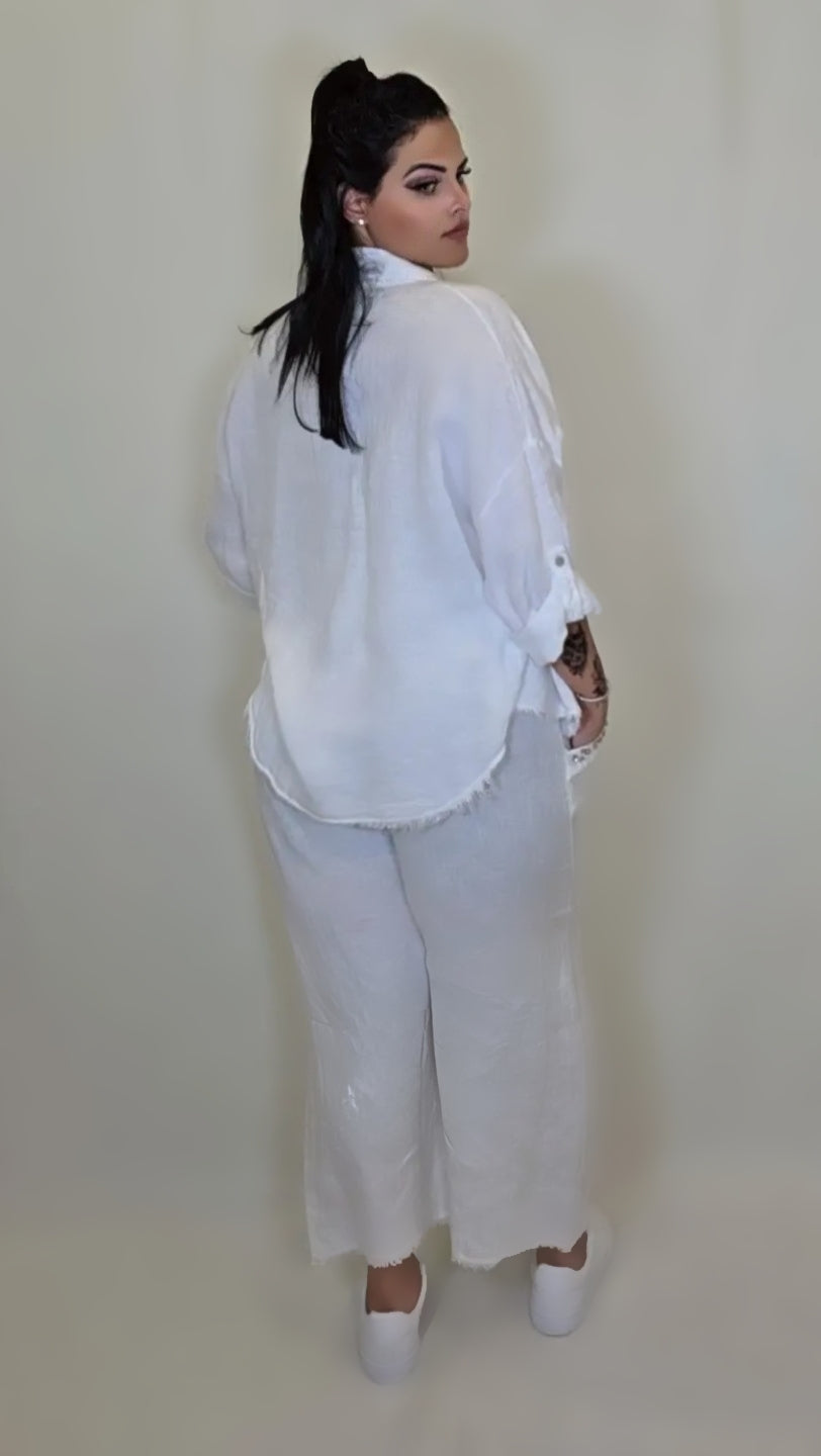 Coastal Linen Relaxed Set – Light Sand Edition
