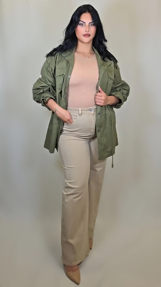 Utility Jacket Cargo Back Stamped
