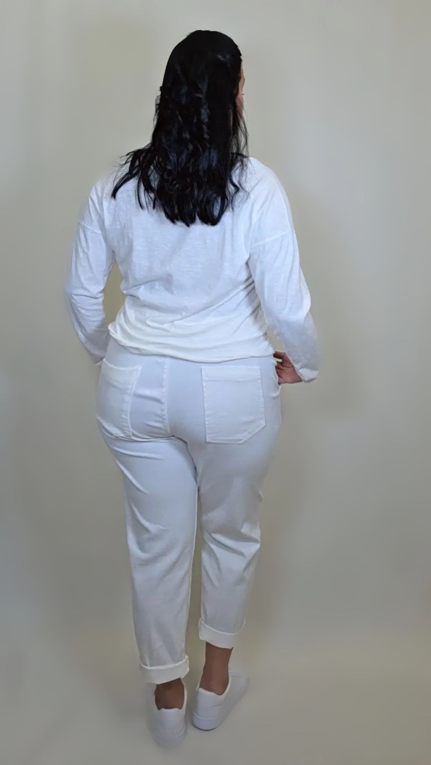 White Jogging Pant With Pockets